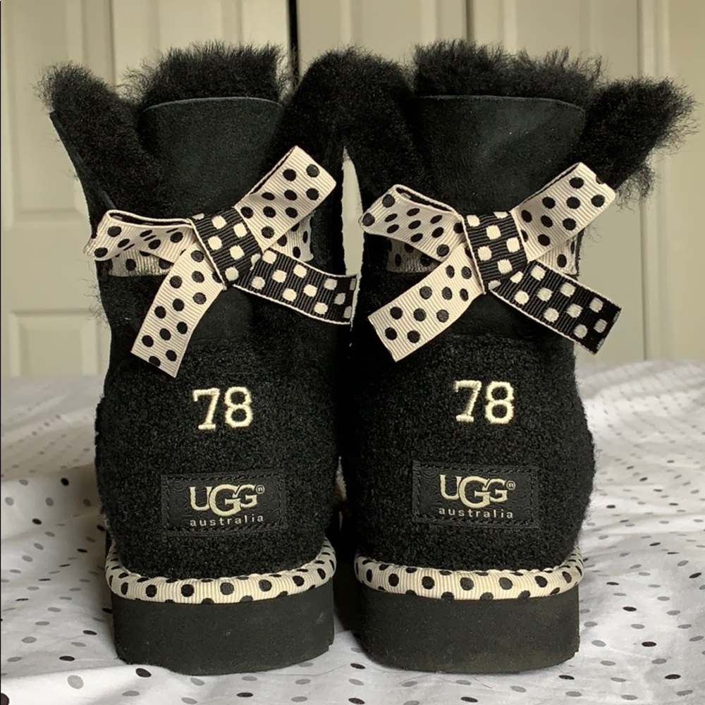 UGG women’s mini polka dot bailey bow boots